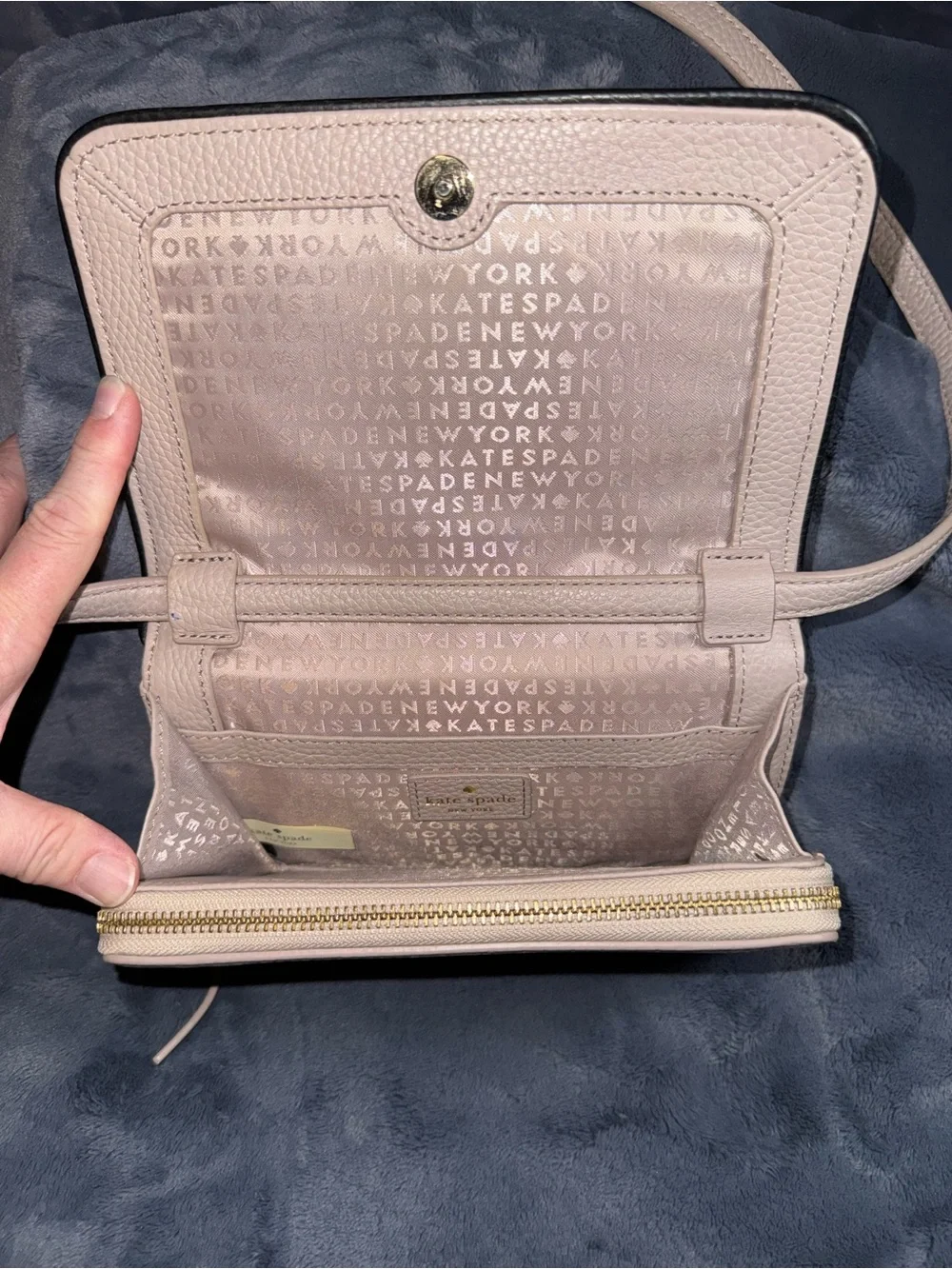 Kate Spade New York Chester Street Avie leather crossbody, in Almond